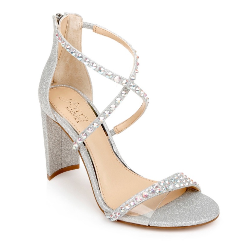 Jewel Badgley Mischka Block Heel